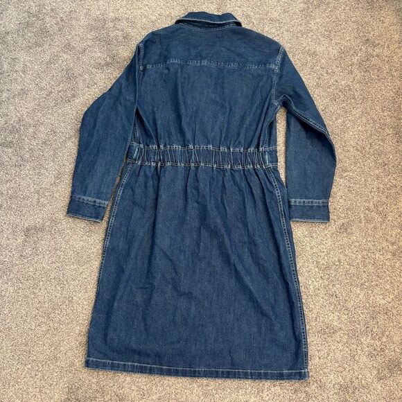 NWT J crew Denim utility dress size 8 - Picture 5 of 8